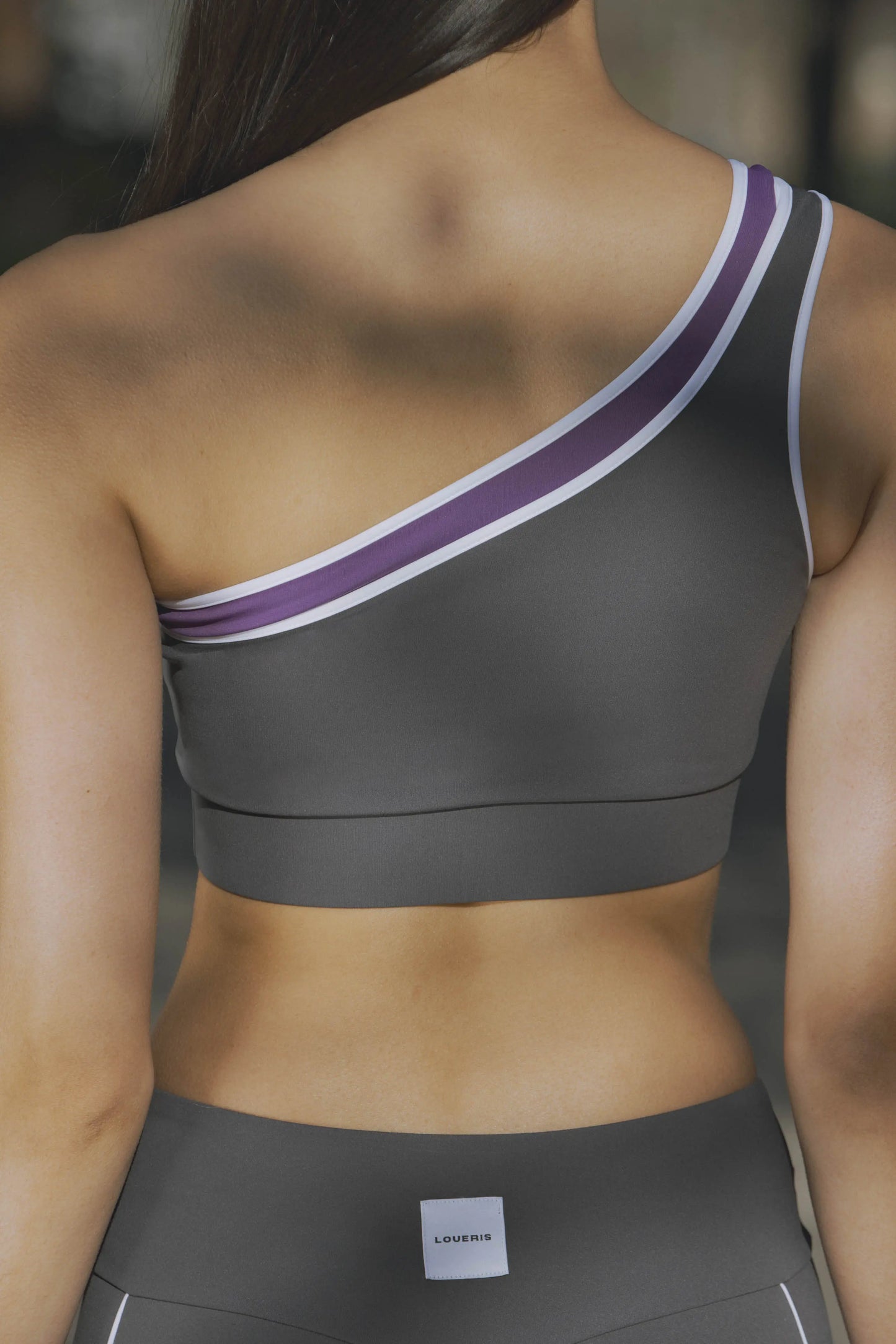 BRASSIÈRE ASYMÉTRIQUE PRISCILLA GRISE LOUERIS