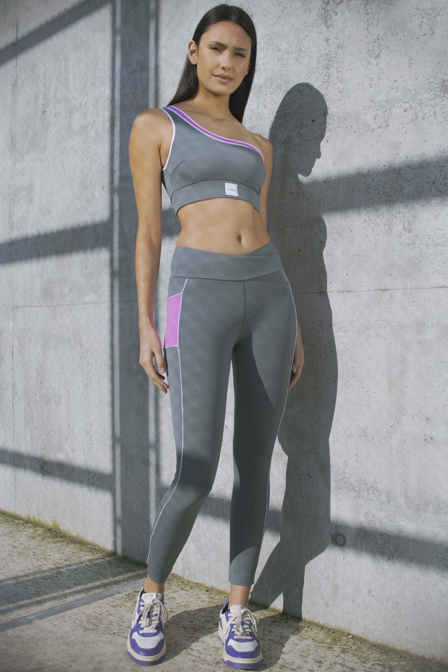 LEGGING GAINANT TAILLE CROISÉE ELVIS VERT LOUERIS