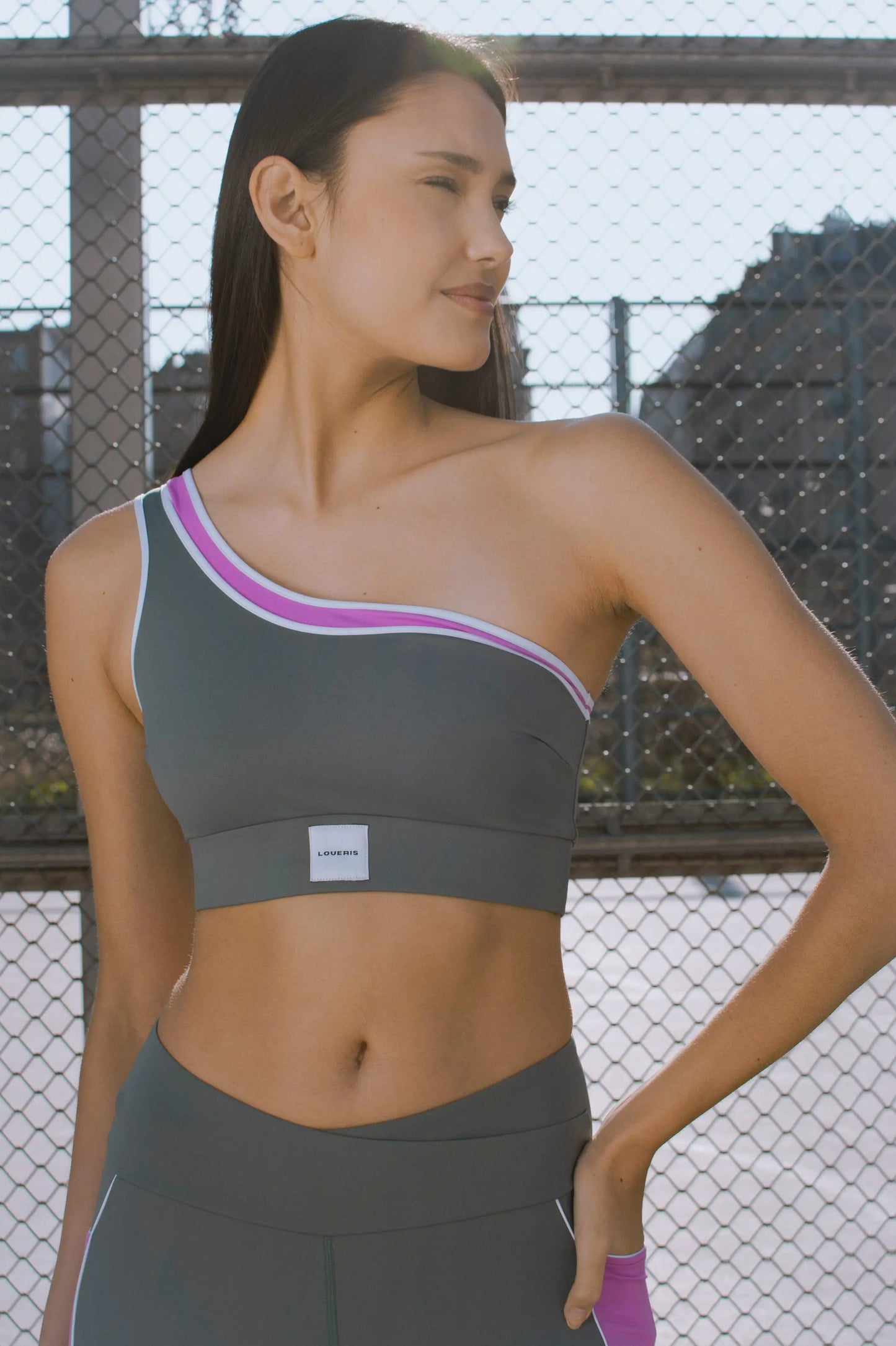 BRASSIÈRE ASYMÉTRIQUE PRISCILLA VERTE LOUERIS