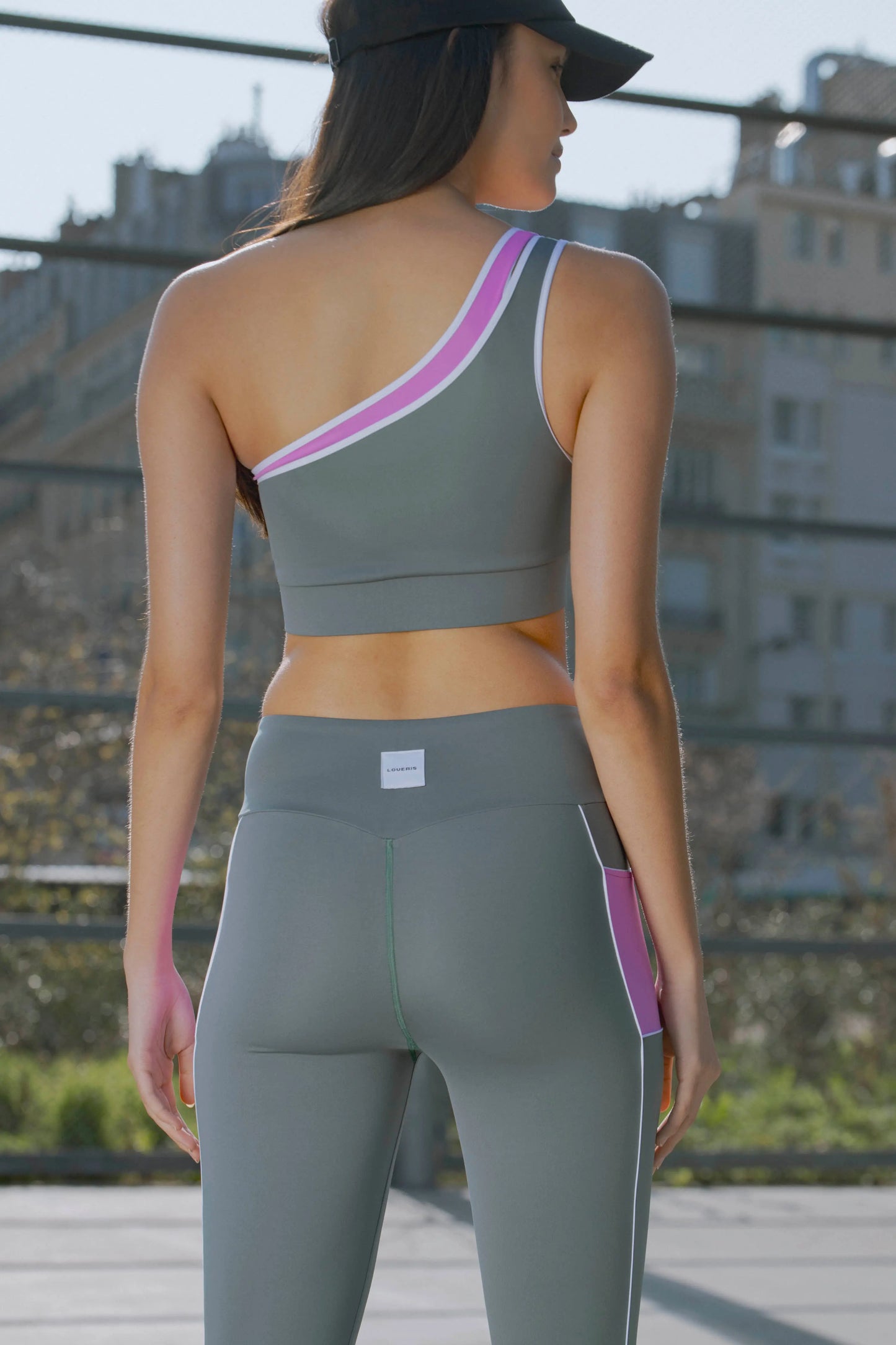 BRASSIÈRE ASYMÉTRIQUE PRISCILLA VERTE LOUERIS