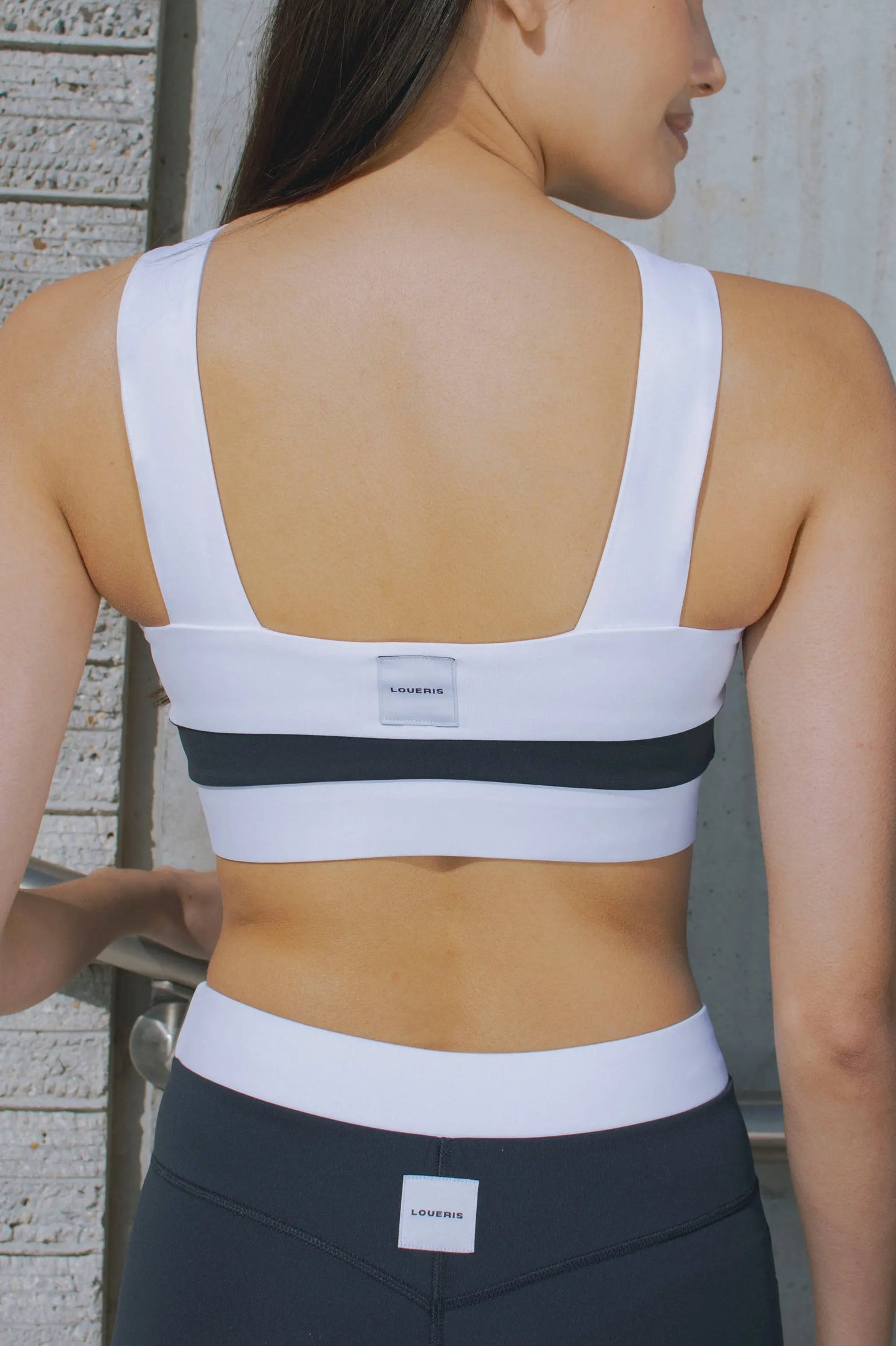 BRASSIÈRE YOKO CROISÉE NAVY & BLANC LOUERIS