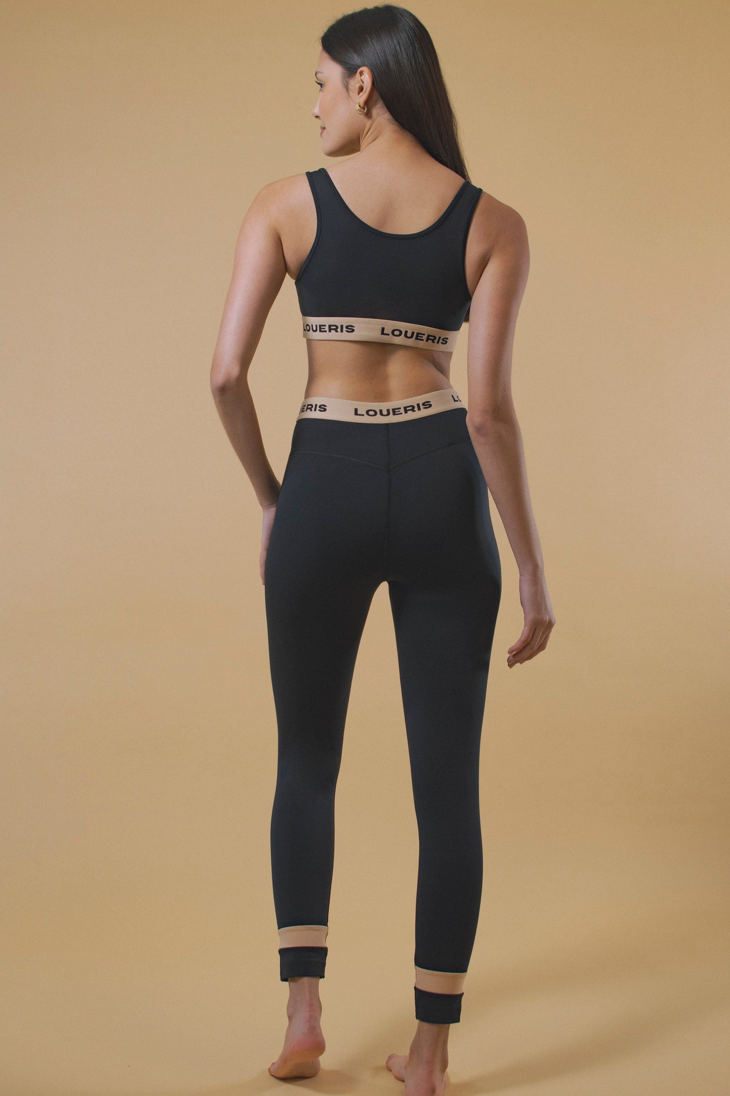LEGGING GAINANT TAILLE HAUTE CLYDE NOIR LOUERIS