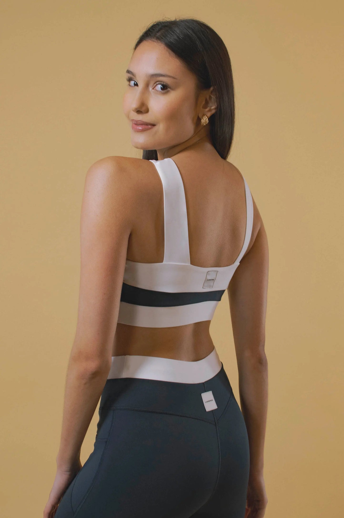 BRASSIÈRE YOKO CROISÉE NAVY & BLANC LOUERIS