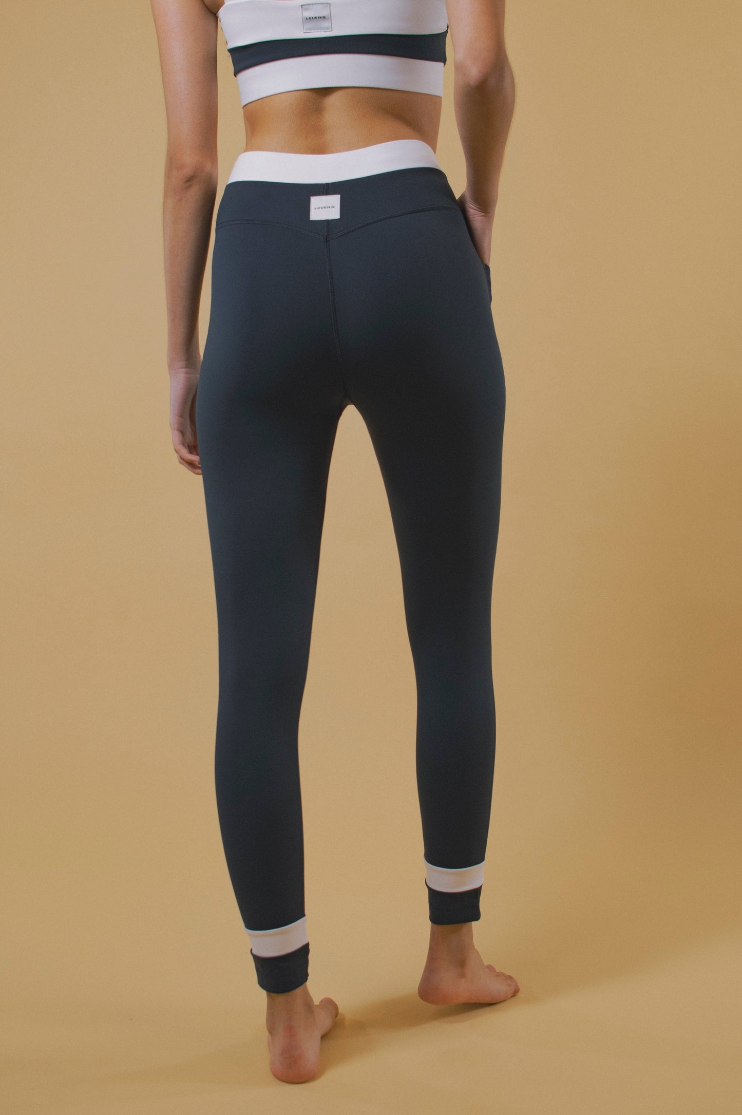 LEGGING GAINANT TAILLE HAUTE JOHN NAVY & BLANC LOUERIS