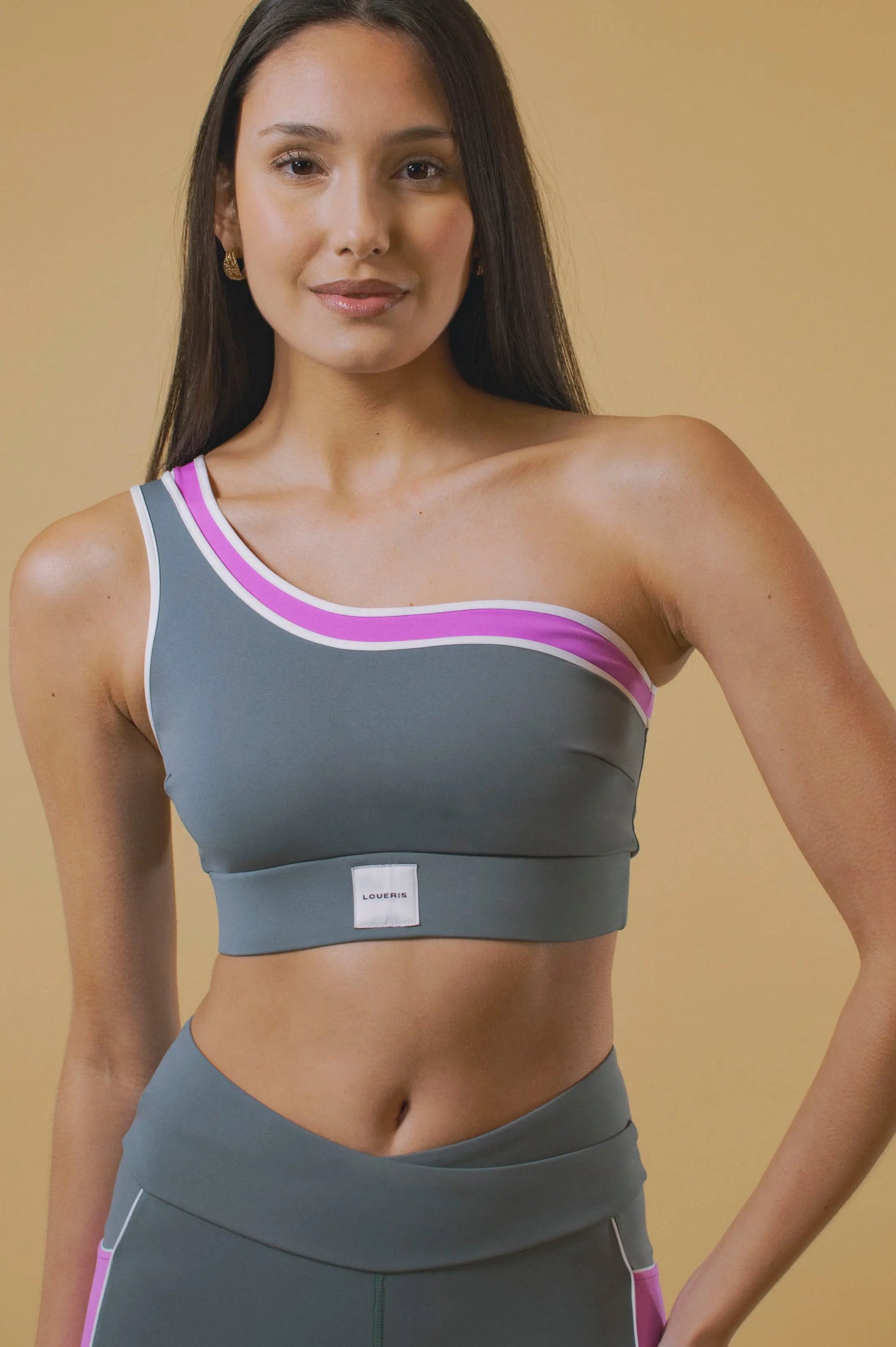 BRASSIÈRE ASYMÉTRIQUE PRISCILLA VERTE LOUERIS