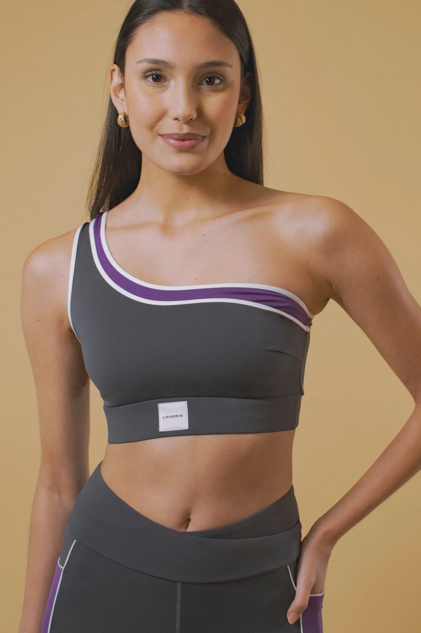 BRASSIÈRE ASYMÉTRIQUE PRISCILLA GRISE LOUERIS