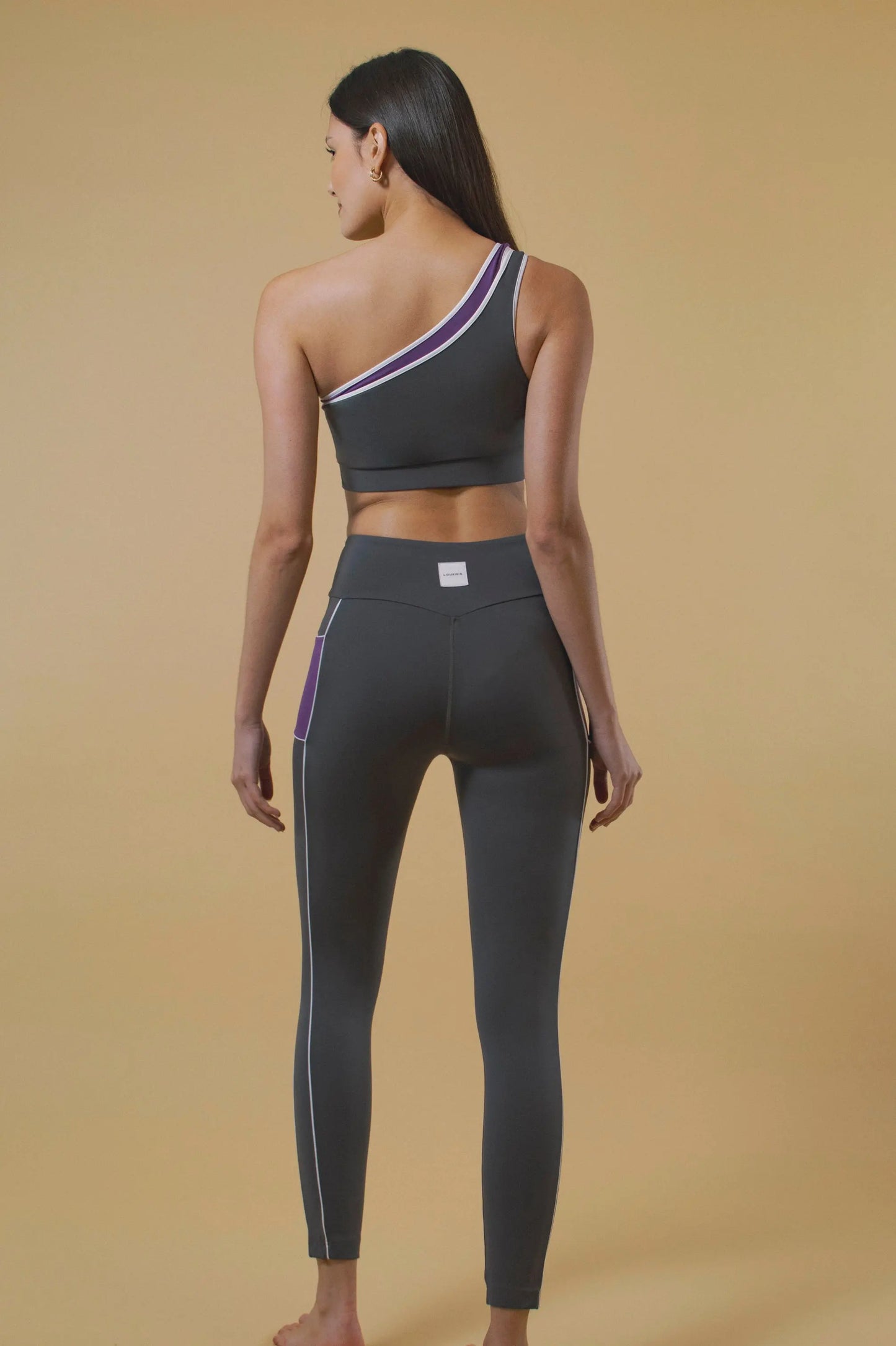 LEGGING GAINANT TAILLE CROISÉE ELVIS GRIS LOUERIS